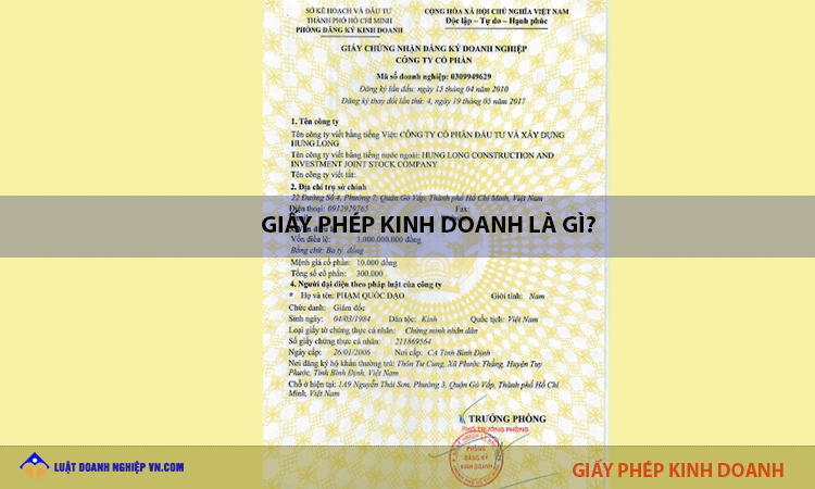 Giấy phép kinh doanh