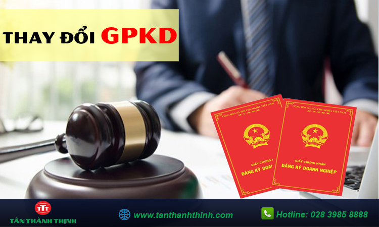 Thay đổi giấy phép kinh doanh